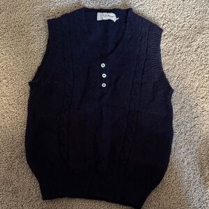 L.L. Bean Men's Dark Blue Sweater Vest